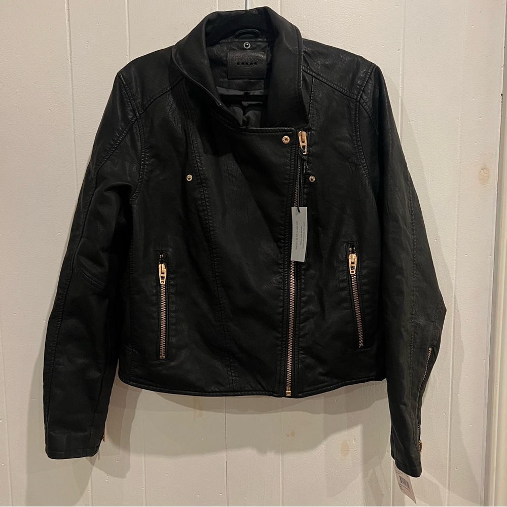 BLANKNYC Meant To Be Moto Motocycle Faux Leather Jacket Plus Size new with tags